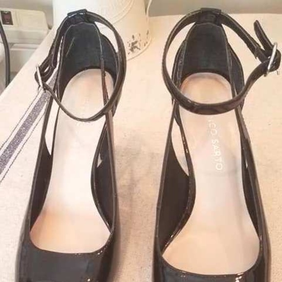 Franco Sarto Shoes - Franco Sarto Patent Leather Black High Heel Shoes